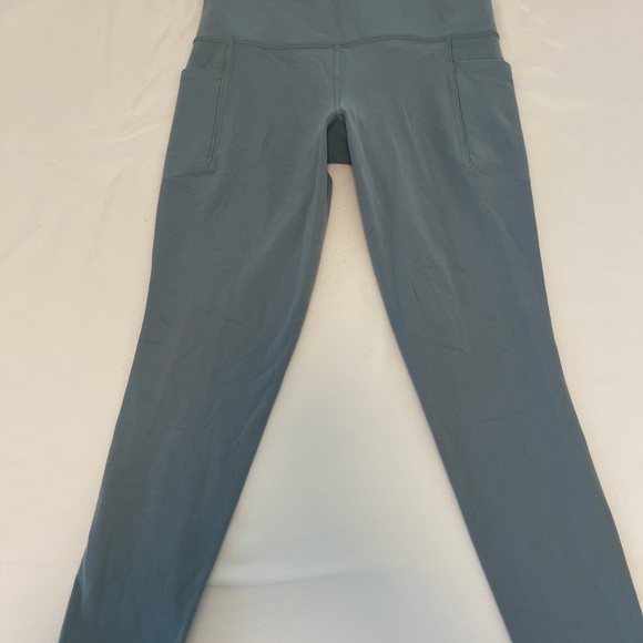 Athleta Salutation Stash High Rise 7/8 Legging Blue Green - Picture 2 of 4